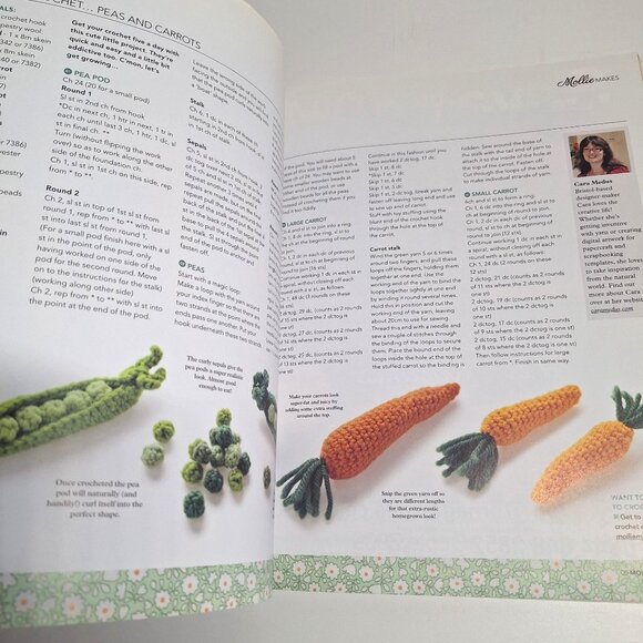 Mollie Makes UK Magazine Issue 5 2011 Crochet Vegetables Linen Kit Retro Craft - Picture 11 of 13